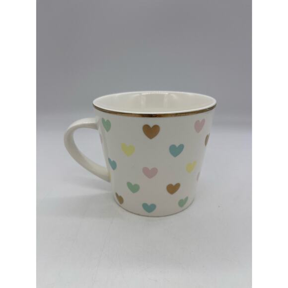 Multicolor Hearts Coffee Mug Grace’s Teaware - Picture 2 of 4